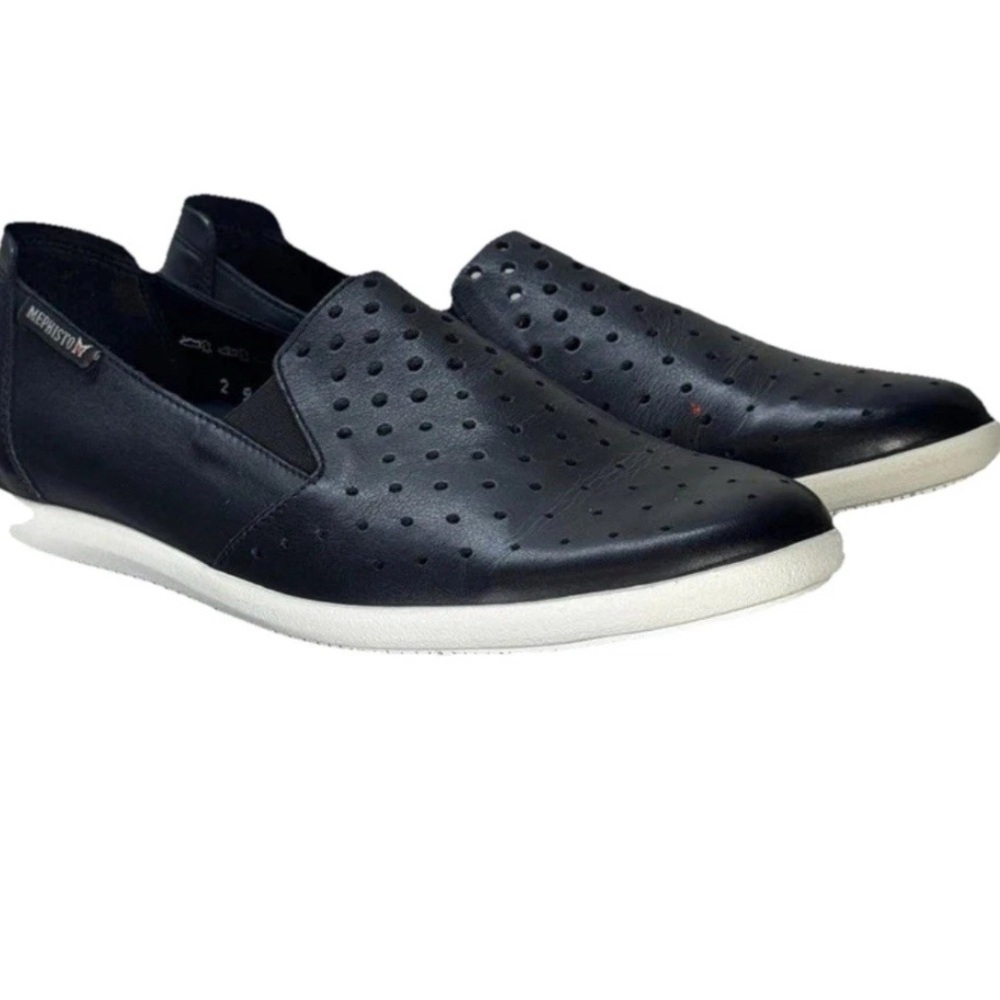 Mephisto Korie Perf Women's Slip-On Flat Black Shoes Size 6.5 EU 37 NIB - Picture 2 of 5